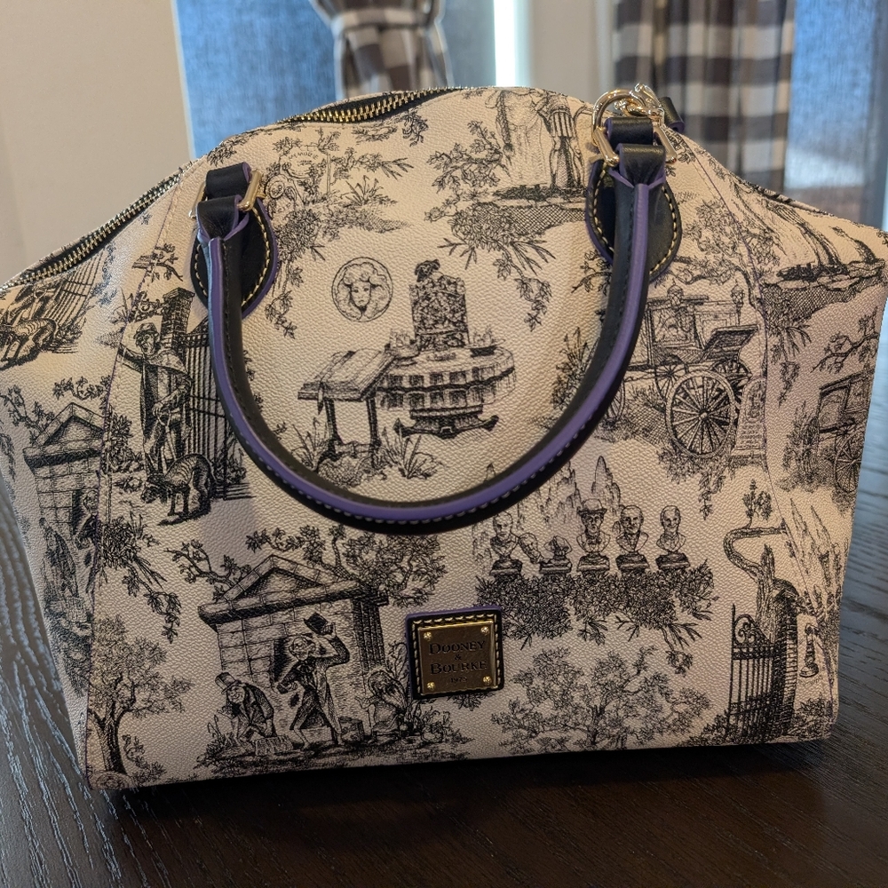 Disney Dooney & Bourke Haunted Mansion Large Satchel Purse NWT